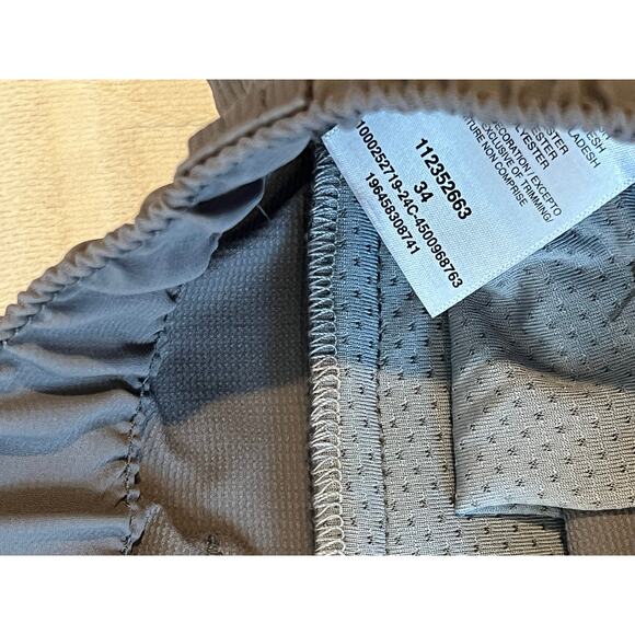 Wrangler Gray Nylon Poly Flat Front Shorts W: 34 - Picture 4 of 4